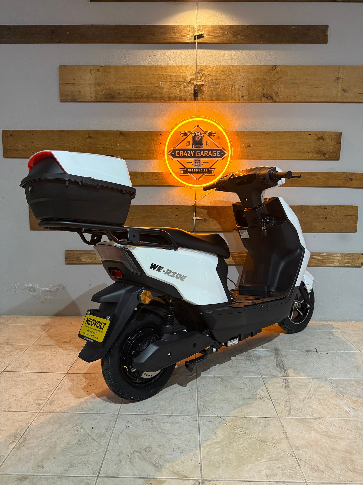 Scooter Elétrica NeoVolt We-Ride Branco 72V