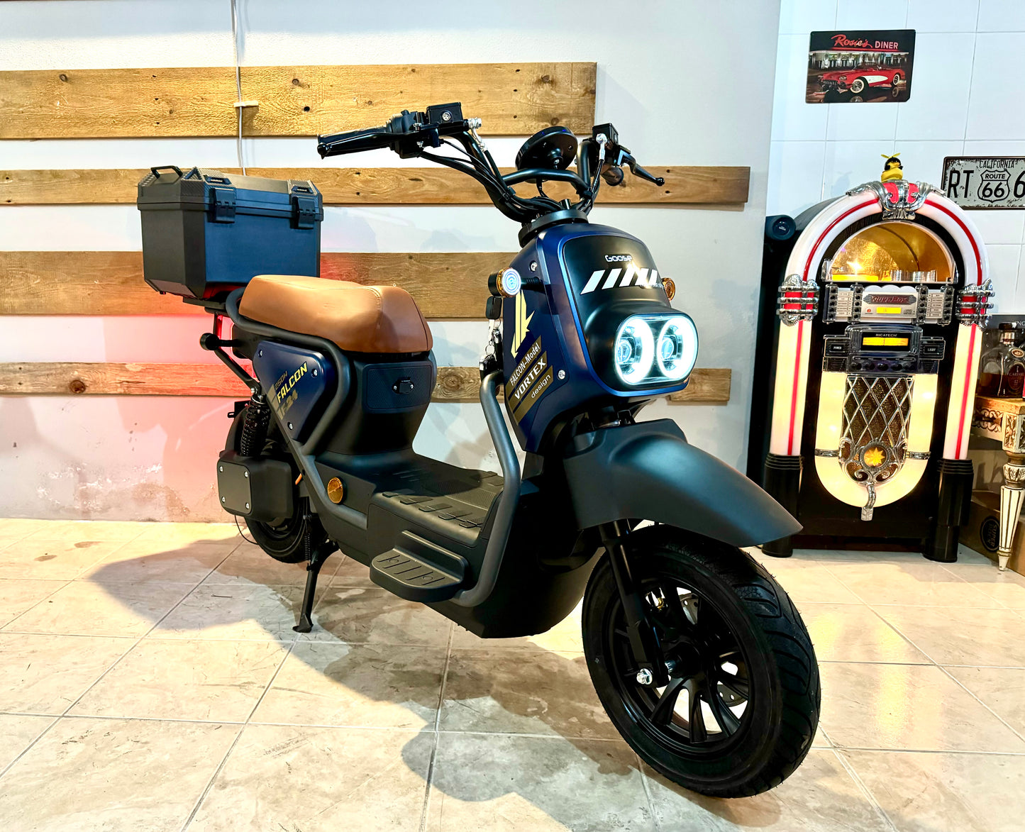 Scooter Elétrica Vortex 72V Falcon Azul