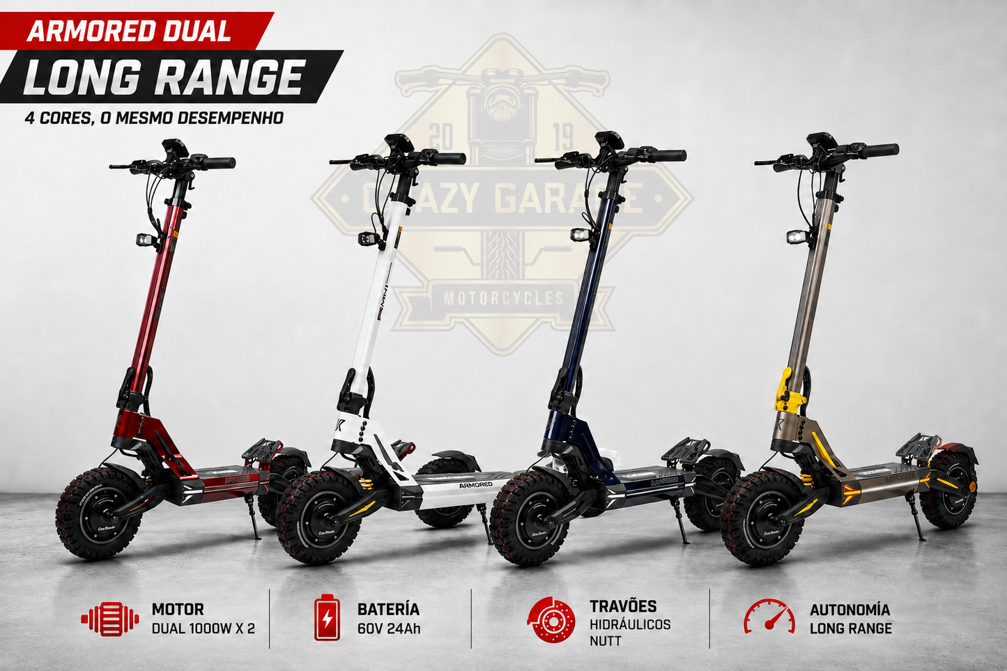 Ecoxtreme M41 Armored Dual LR (Long Range) 24 Ah