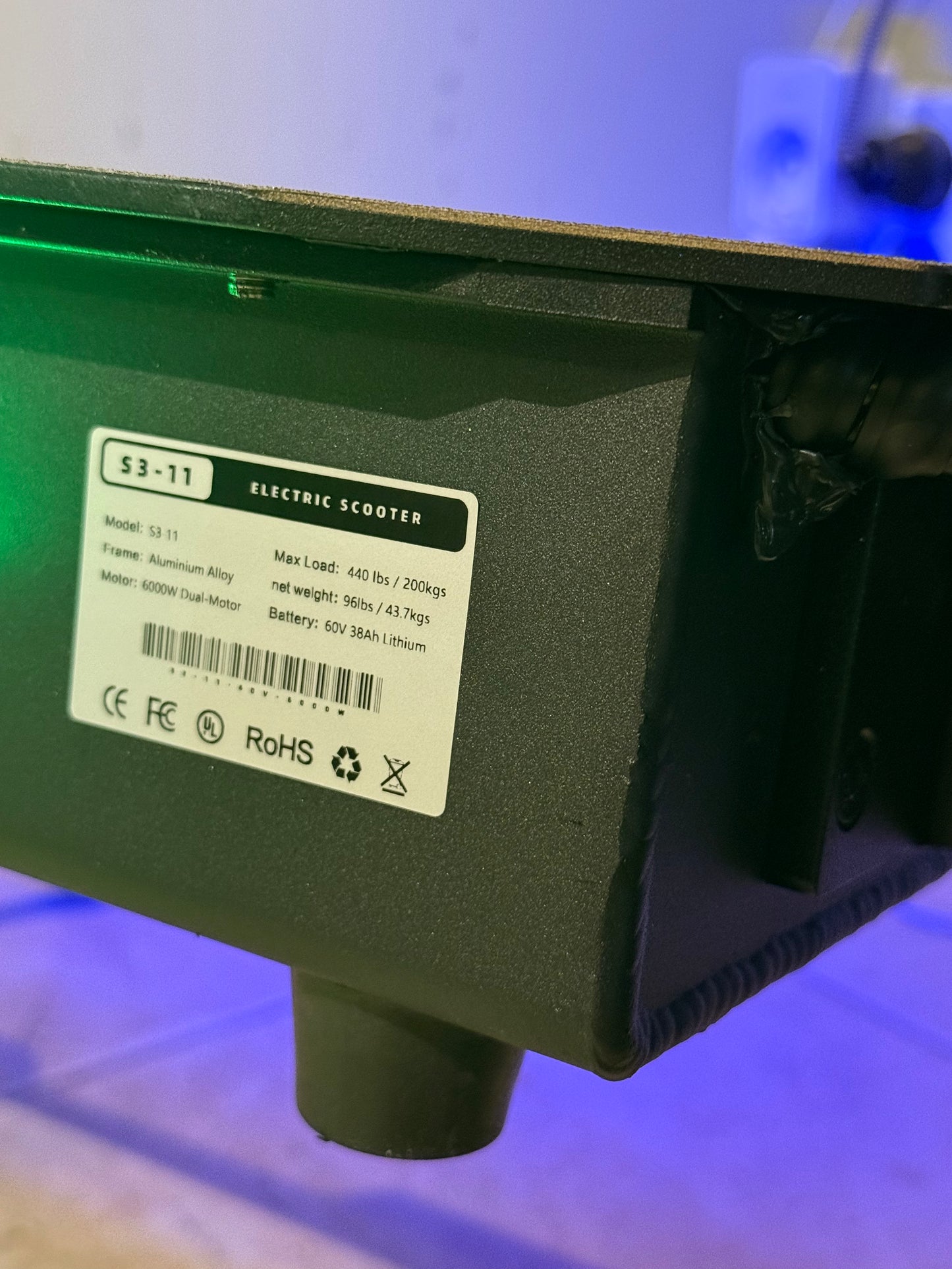 Trotinete Elétrica S3 6000W
