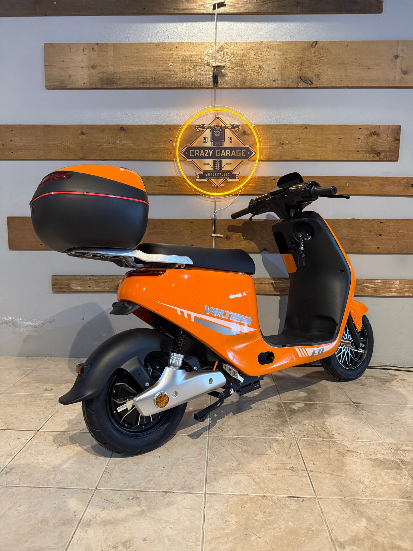 Scooter Elétrica Voltrish F9 Laranja