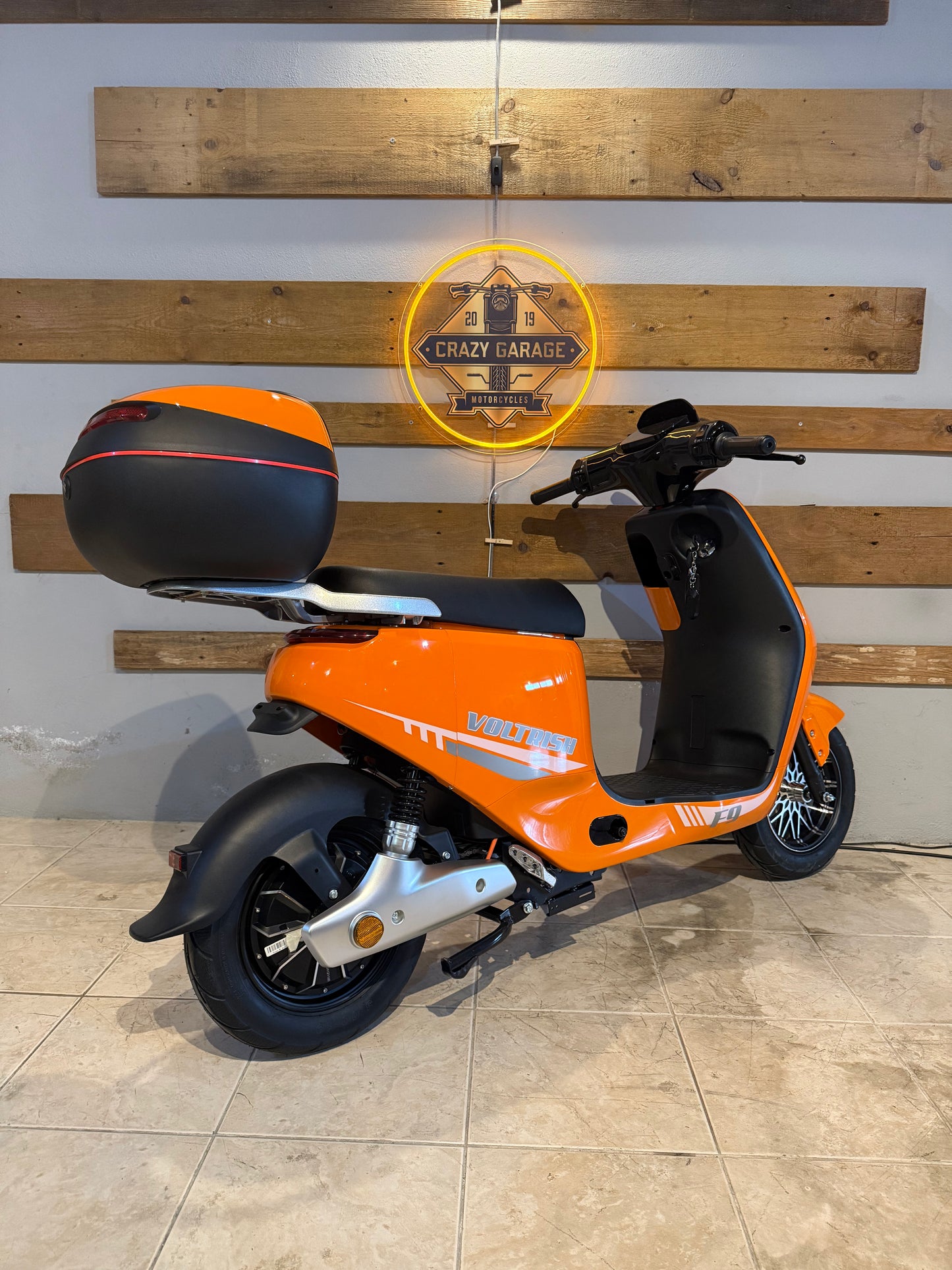 Scooter Elétrica Voltrish F9 Laranja