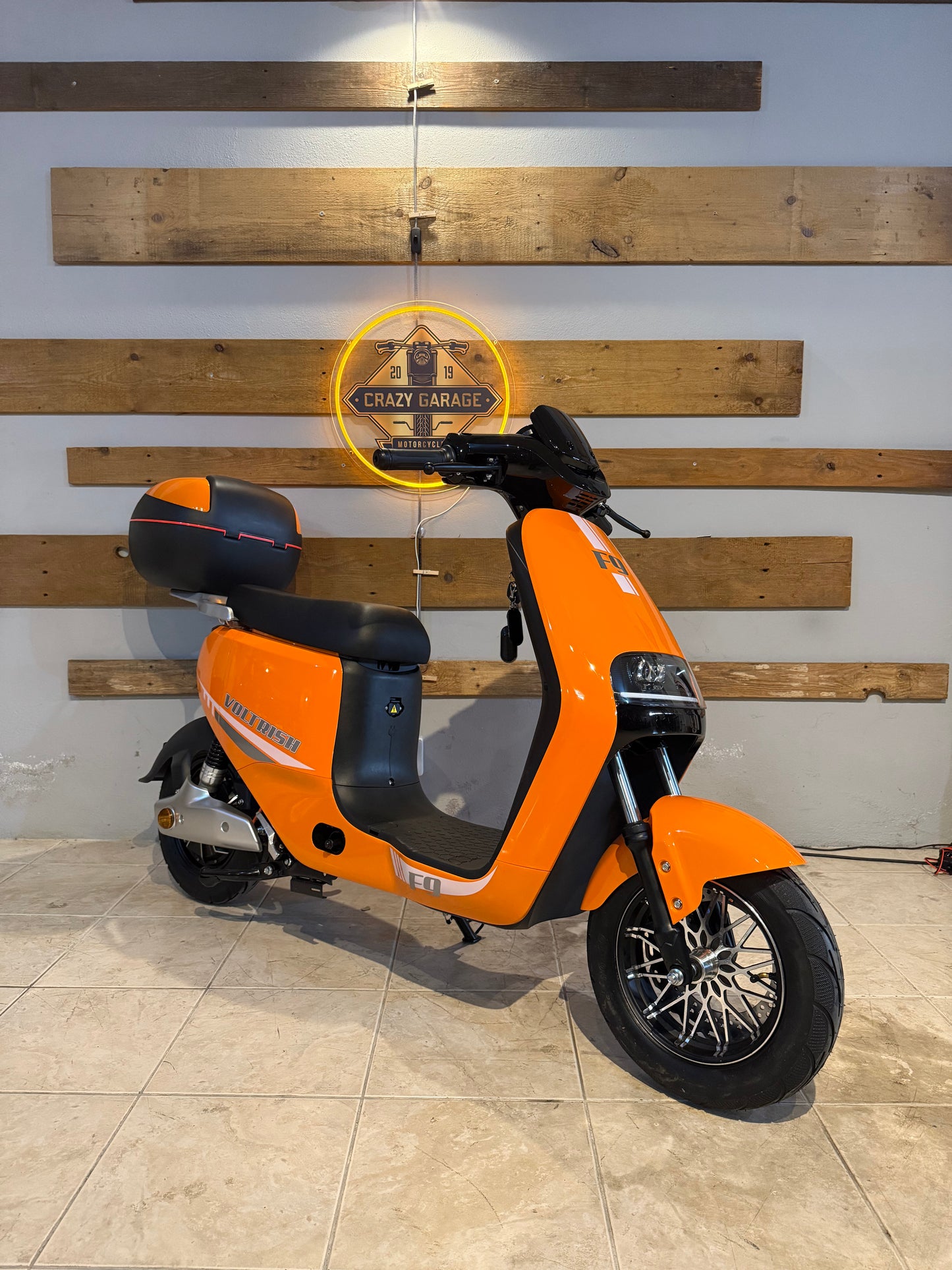 Scooter Elétrica Voltrish F9 Laranja