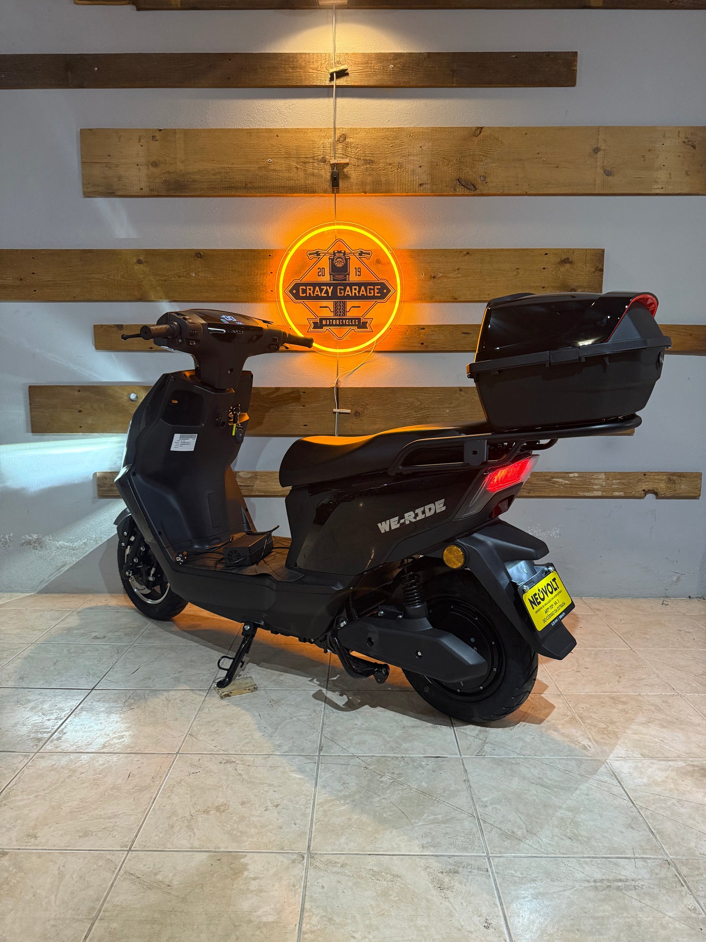 Scooter Elétrica NeoVolt We-Ride Preto 72V