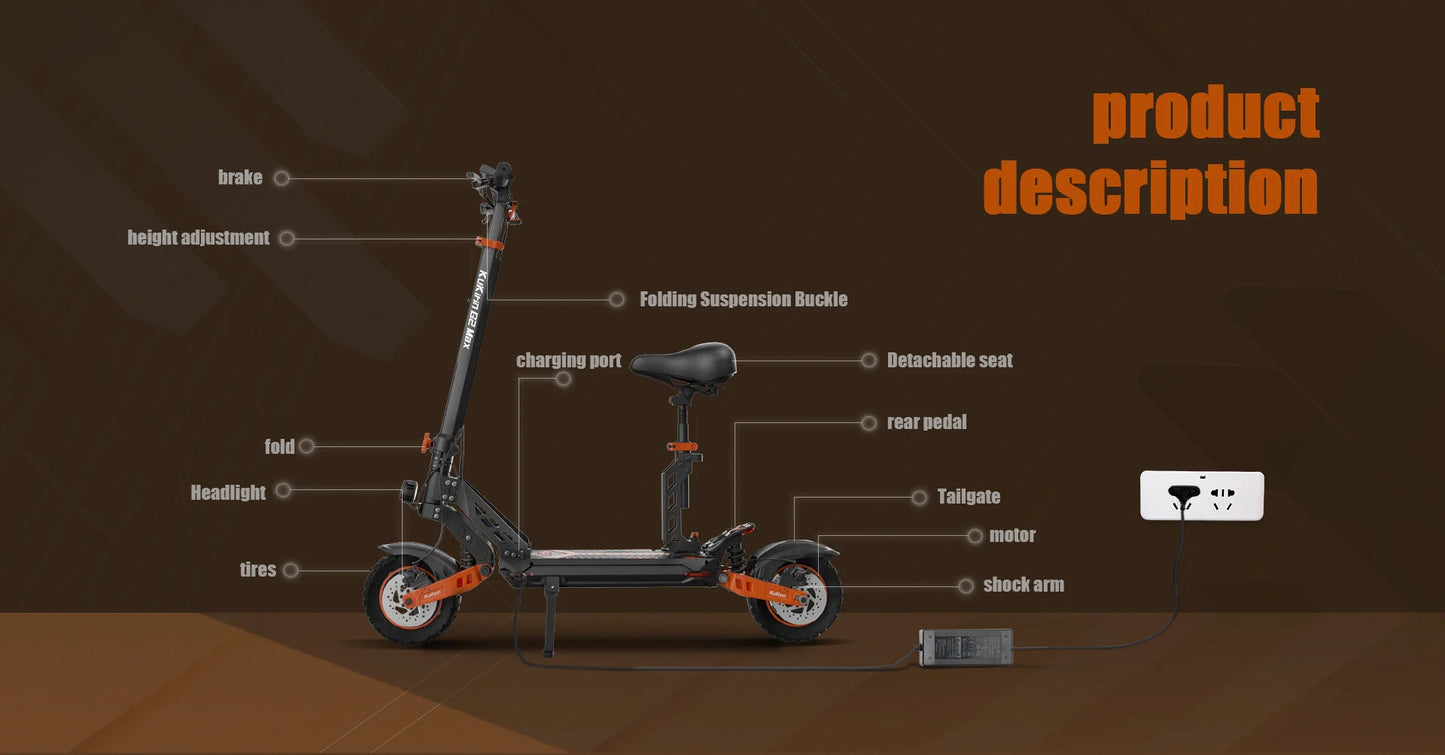 Trotinete Elétrica Kukirin G2 Max (novo display)