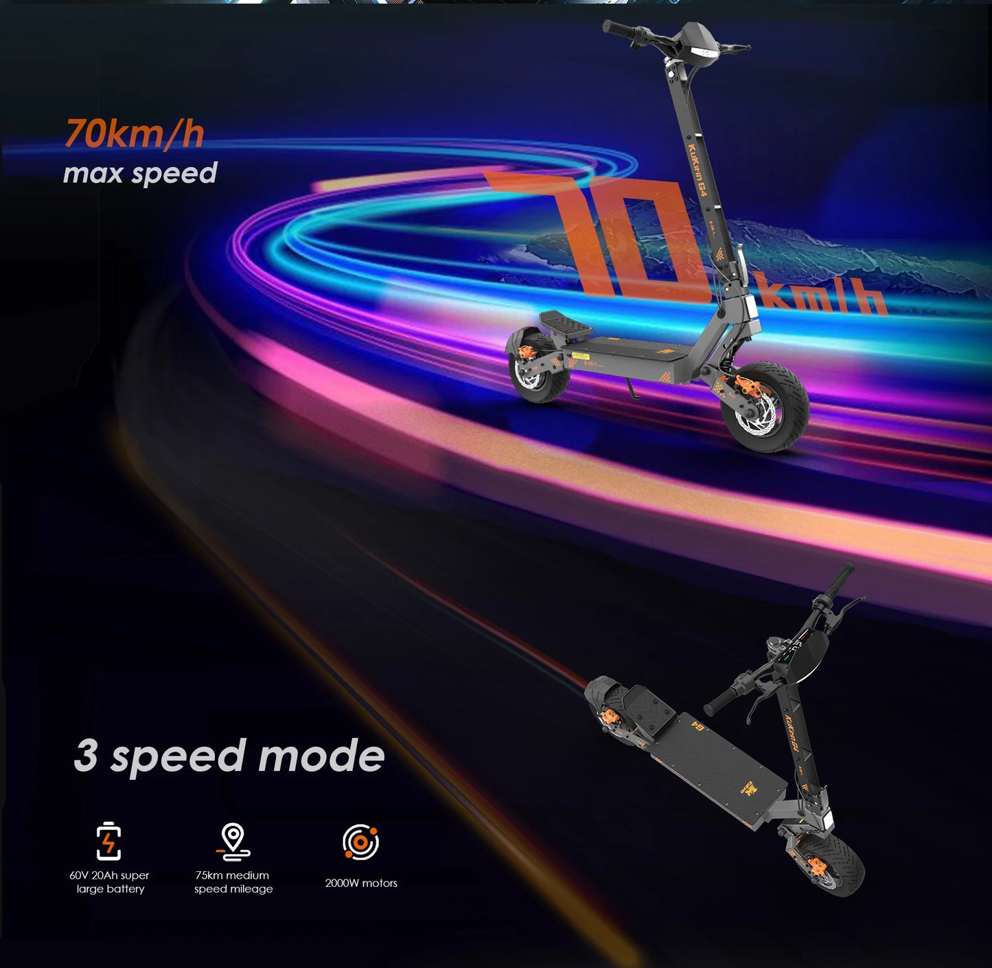Trotinete Elétrica Kukirin G4